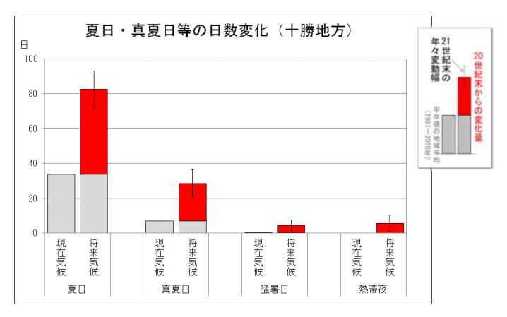 夏日の日数の変遷